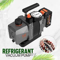 1/2HP 7CFM 1/4 Air inlet Refrigeration Refrigerant Vacuum Pump For 18v Battery