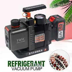 1/2HP 7CFM 1/4 Air inlet Refrigeration Refrigerant Vacuum Pump For 18v Battery