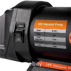 1/2HP 7CFM Refrigerant Vacuum Pump 1/4 Air inlet Refrigeration For Battery 18v