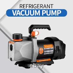 1/2HP 7CFM Refrigerant Vacuum Pump 1/4 Air inlet Refrigeration For Battery 18v