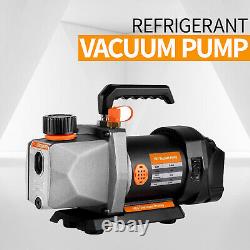 1/2HP 7CFM Refrigerant Vacuum Pump 1/4 Air inlet Refrigeration For Battery 18v