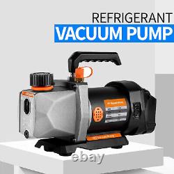 1/2HP 7CFM Refrigerant Vacuum Pump 1/4 Air inlet Refrigeration For Battery 18v