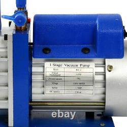 1/3HP 5CFM 110V Single-Stage Rotary Vane Economy Vacuum Pump Air Conditioning