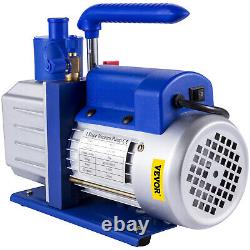 1/3HP Vacuum Pump 4.8CFM HVAC Refrigeration AC Manifold Gauge Set R134A R22