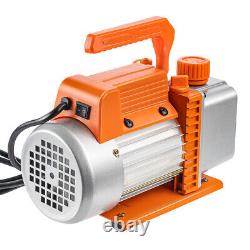 1/4HP 220ML Vacuum Pump 3CFM Rotary Vane HVAC Refrigeration Air Conditioning
