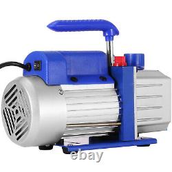 1/4HP 4 CFM Rotary Vane Deep Vacuum Pump HVAC Tool For AC R410a R134 Refrigerant