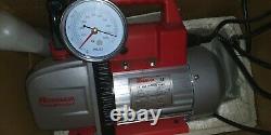 (1) NEW Robinair 15501 VacuMaster 5 CFM Vacuum Pump, 1/3 hp, 7.5 oz, 220V