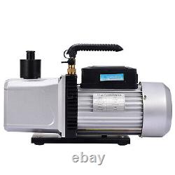 1-Stage Deep Vacuum Pump 12CFM High Performance Rotary Vane 1HP HVAC Field Tool