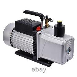 1-Stage Deep Vacuum Pump 12CFM High Performance Rotary Vane 1HP HVAC Field Tool