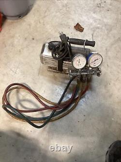 1 napa 3cfm 1 stage 1/3 HP 115v a/c vacuum pump with gauges