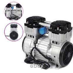 1100W 7CFM Silent Air Pump Compressor Head Small Air Mute Oilless Vacuum Pump US