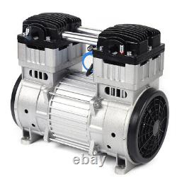 1100W 7CFM Silent Air Pump Compressor Head Small Air Mute Oilless Vacuum Pump US