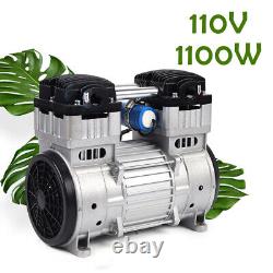 1100W Compressor Head Small Air Mute 7 CFM Oil-free Vacuum Pump Silent Air Pump