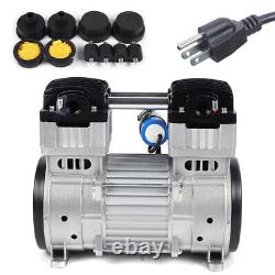 1100W Oilless Vacuum Pump Industrial Air Compressor Oil Free Piston Pump 7CFM
