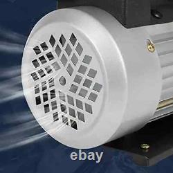 110V 1/2HP Rotary Vane Vacuum Pump 1720 RPM, 75 Microns, 300ml Oil 5CFM