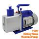 110v 7cfm Dual-stage Rotary Vane Vacuum Pump 3/4hp 1720r/min 370ml Oil Capacity