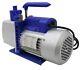 110v 7cfm Powered Vacuum Pump Rotary Vane Vacuum Pump Dual-stage Pumps 160800