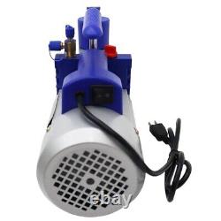 110V 7CFM Powered Vacuum Pump Rotary Vane Vacuum Pump Dual-Stage Pumps 160800