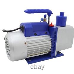 110V 7CFM Powered Vacuum Pump Rotary Vane Vacuum Pump Dual-Stage Pumps 160800