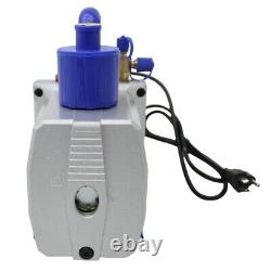 110V 7CFM Powered Vacuum Pump Rotary Vane Vacuum Pump Dual-Stage Pumps 160800