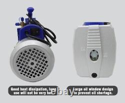 110V 7CFM Vacuum Pump Dual-stage Rotary Vane Vacuum Pump Oil Window