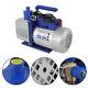 110v 9.6 Cfm 1 Hp Single Stage Rotary Vane Hvac Air Vacuum Pump With Oil Bottle