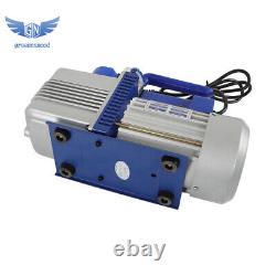 110V 9.6 CFM 1 HP Single-Stage Rotary Vane HVAC Air Vacuum Pump with Oil Bottle