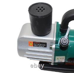 110V Rotary Vane Vacuum Pump Single Stage 1.8CFM 1/6HP Air Conditioning Pump NEW