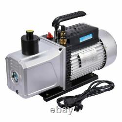 12 Cfm Deep Vacuum Pump Single Stage 110V Inlet 1/4 3/8 Sae 1 Hp AC HVAC