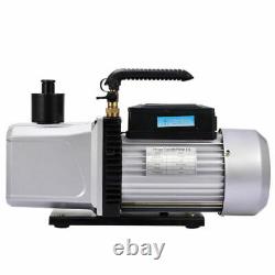 12 Cfm Vacuum Pump Single Stage 110V Inlet 1/4 3/8 Sae 1 Hp AC Conditioning