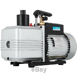 12 Cfm Vacuum Pump Single Stage 110V Inlet 1/4 And 3/8 Sae 1 Hp