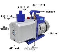 12CFM Rotary lobe two-stage vacuum pumps 110V/60Hz 19.78.713 37.4lbs