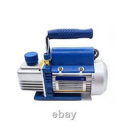2.12CFM 150W Rotary Vane Vacuum Pump with Gauge & R134a Connector Air Conditioning