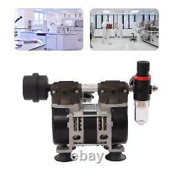 2.12cfm Oilless Vacuum Pump Industrial Lab Oil-free Piston Pump 200w 60l Tool