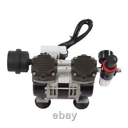 2.12cfm Oilless Vacuum Pump Industrial Lab Oil-free Piston Pump 200w 60l Tool