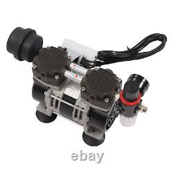 2.12cfm Oilless Vacuum Pump Industrial Lab Oil-free Piston Pump 200w 60l Tool