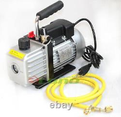 2.5CFM AC A/C ELECTRIC ROTARY VANE DEEP Air Vacuum Pump For R134A & R12/R22 NEW