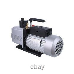 2-Stage 10CFM 1HP Rotary Vane Deep Vacuum Pump HVAC AC Air Tool R410a R134 black