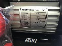 2 Stage 5cfm Non Vacuum Pump + Gauge 114/min Vacuum Desiccator 2ds245