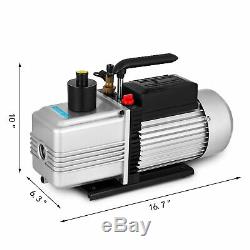 2-Stage Rotary Vane Deep Vacuum Pump 12CFM HVAC Epoxy Resin Bagging Infusion