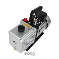 2 Stage Rotary Vein Vacuum Pump 12 CFM, 1HP, 110V, 1/4-3/8 SAE Inlet Port