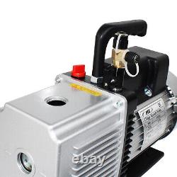 2 Stage Rotary Vein Vacuum Pump 12 CFM, 1HP, 110V, 1/4-3/8 SAE Inlet Port