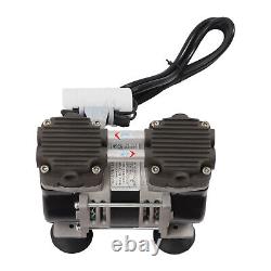 200W Lab Vacuum Pump Oil Free Oilless Vacuum Pump 60L/min With Pressure Gauge