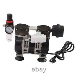 200W Oilless Vacuum Pump Industrial Lab Oil Free Piston Vacuum Pump 60L/min 110V