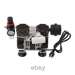 200W Oilless Vacuum Pump Industrial Lab Oil Free Piston Vacuum Pump 60L/min 110V