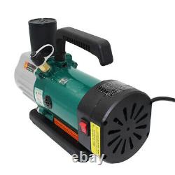 220V 1.8CFM 1/6HP Rotary Vane Vacuum Pump Single Stage Refrigeration Maintenance