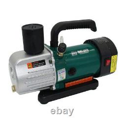 220V 1.8CFM 1/6HP Rotary Vane Vacuum Pump Single Stage Refrigeration Maintenance