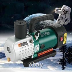 220V 1.8CFM 1 Stage Refrigerant Vacuum Pump Rotary Vane Air Conditioning 20PA