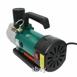 220V 1.8CFM 1 Stage Refrigerant Vacuum Pump Rotary Vane Air Conditioning 20PA