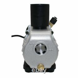 220V 1.8CFM 1 Stage Refrigerant Vacuum Pump Rotary Vane Air Conditioning 20PA